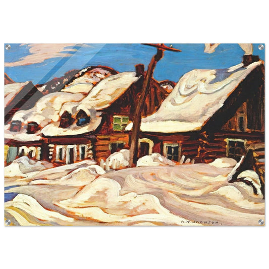 Houses, St. Urbain - 1934 - A.Y. Jackson Acrylic Print - 70x100 cm / 28x40″ inches