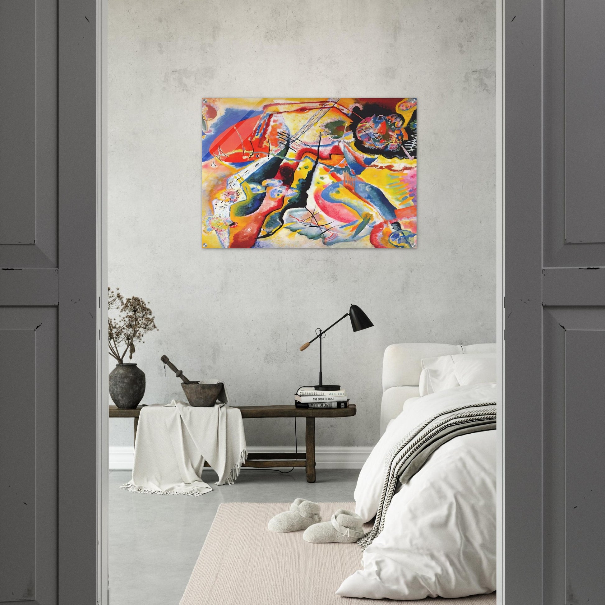 PAINTING WITH RED SPOT 1914 - Wassily Kandinsky Acrylic Print - 70x100 cm / 28x40″ inches | Wassily Kandinsky Wall Art | Wassily Kandinsky Prints