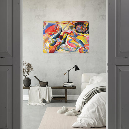 PAINTING WITH RED SPOT 1914 - Wassily Kandinsky Acrylic Print - 70x100 cm / 28x40″ inches | Wassily Kandinsky Wall Art | Wassily Kandinsky Prints