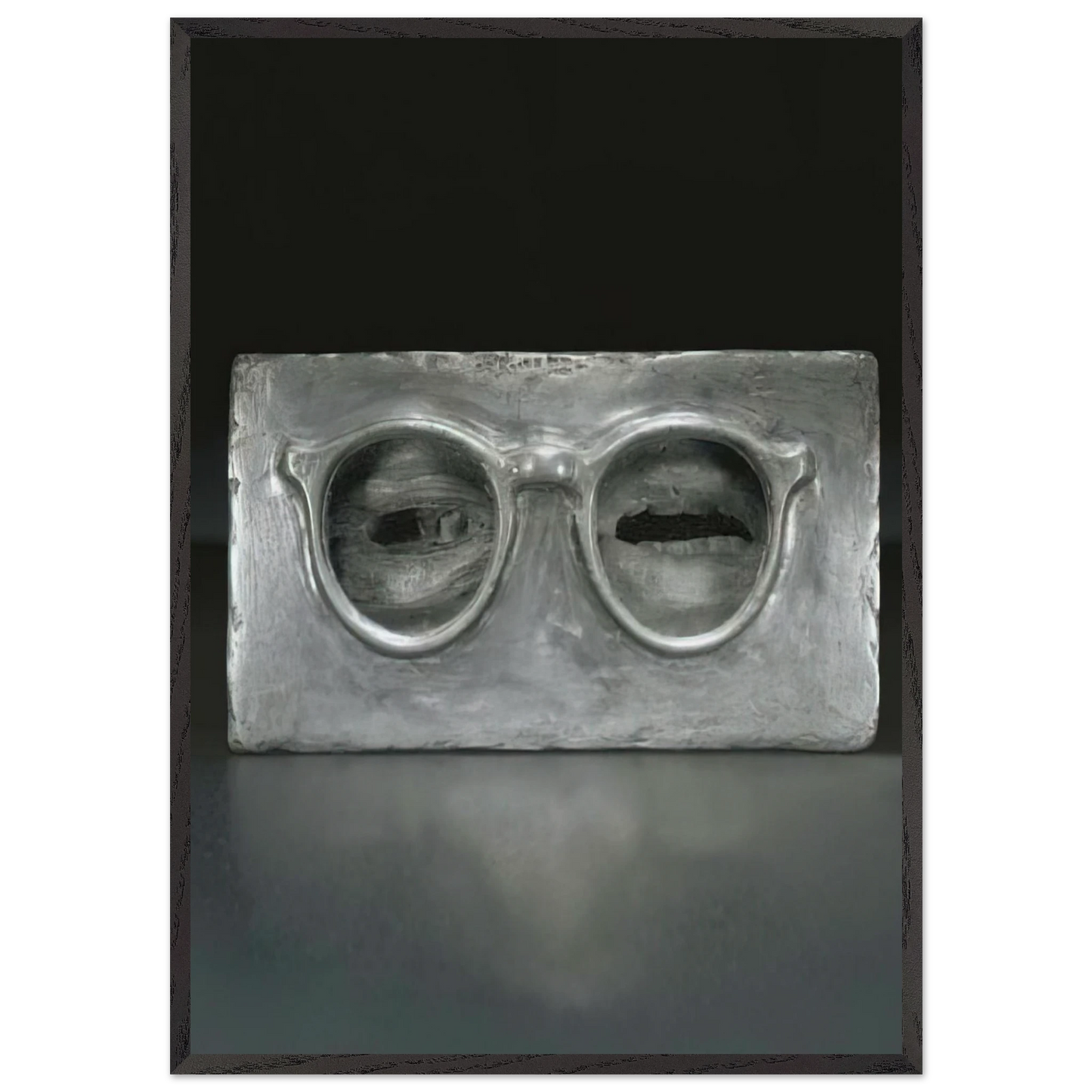 THE CRITIC SEES - Jasper Johns Framed Art Print – Black Wooden Frame - Default Title - -Framed Art Print