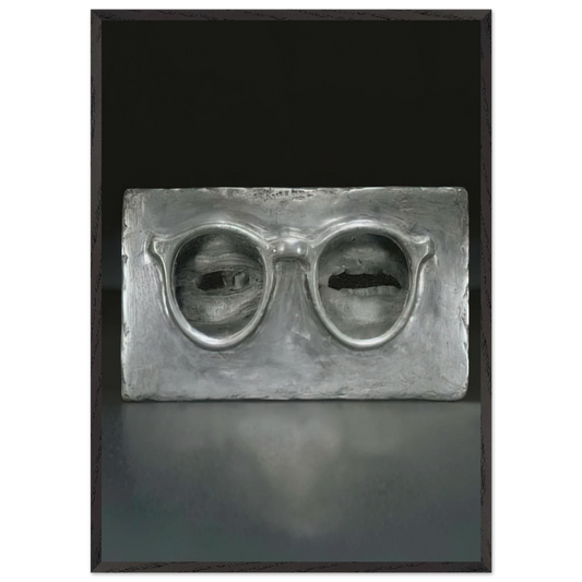 THE CRITIC SEES - Jasper Johns Framed Art Print – Black Wooden Frame - Default Title - -Framed Art Print