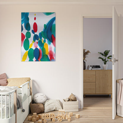 Abstract Composition - Alice Baber Brushed Aluminum Print - 70x100 cm / 28x40 inches | Alice Baber Aluminum Print | Alice Baber Prints