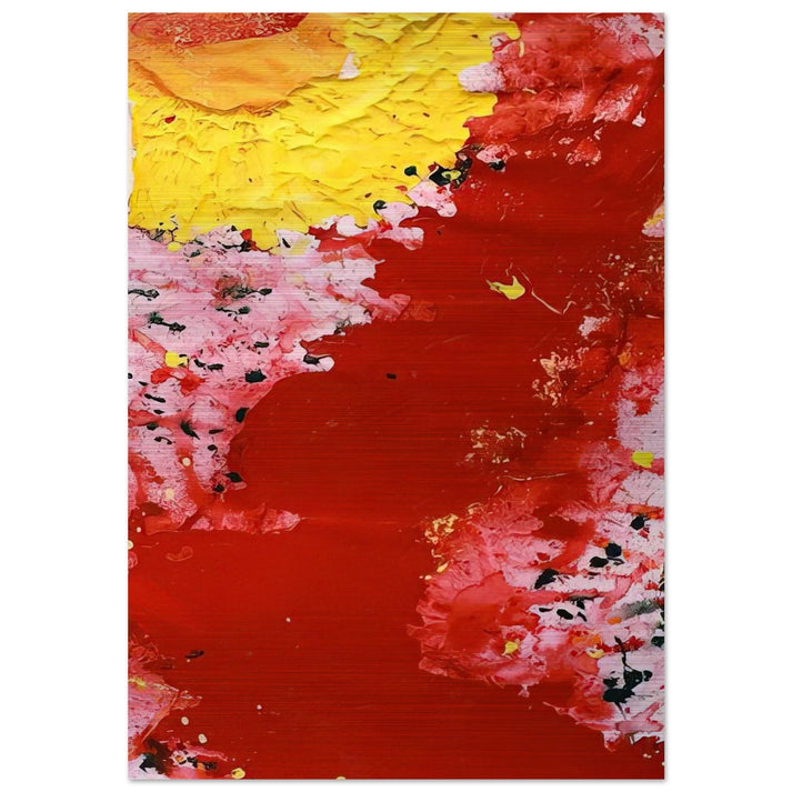 Hommage a Vincent van Gogh - Sam Francis Brushed Aluminum Print - 70x100 cm / 28x40 inches | Sam Francis Aluminum Print | Sam Francis Prints