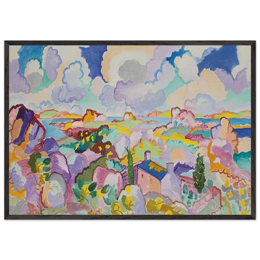 Printemps en Bretagne - 1959 - Charles Lapicque Framed Art Print – Black Wooden Frame - Default Title - -Framed Art Print