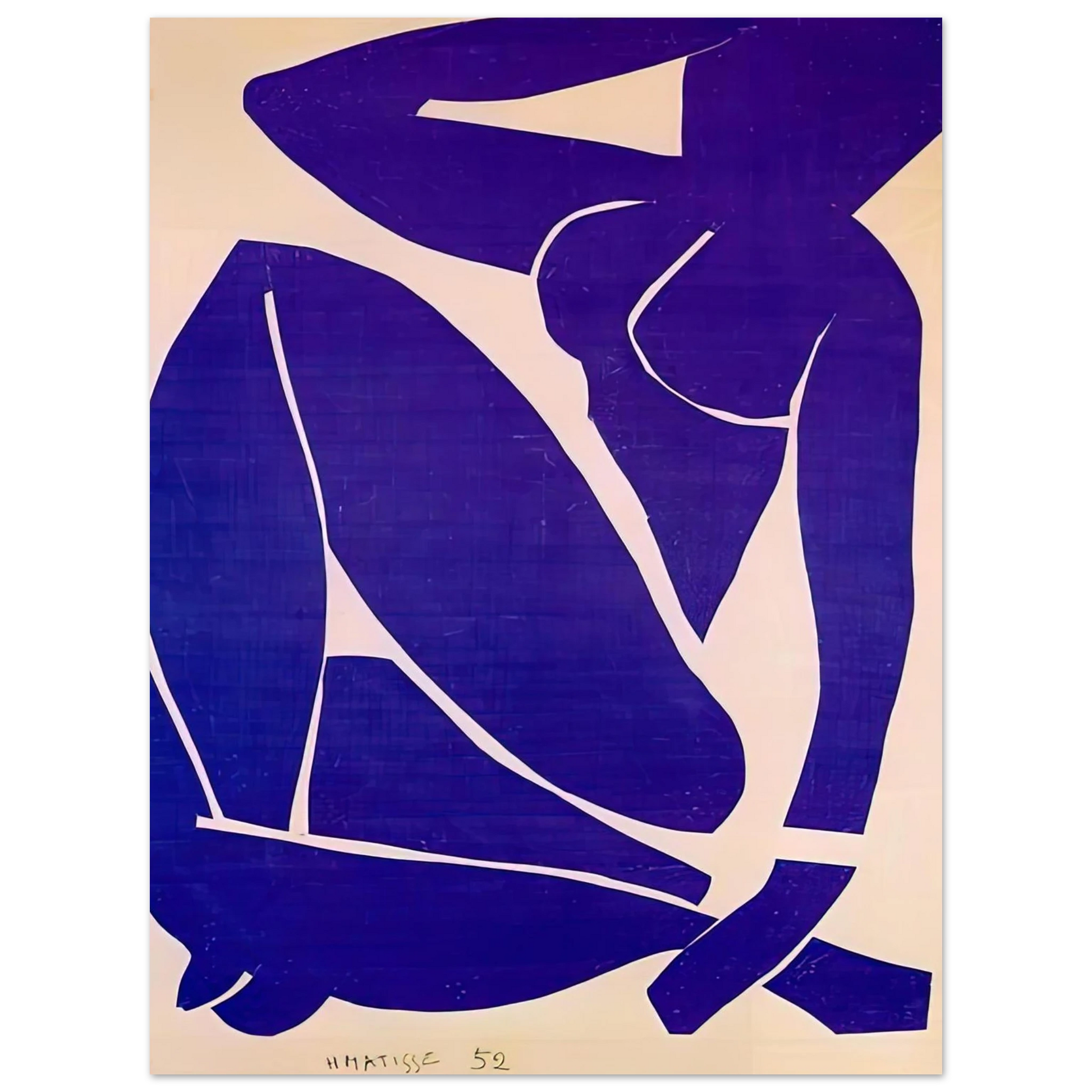 Henri Matisse - BLUE NUDE III 1952 Fine Art Poster - Default Title