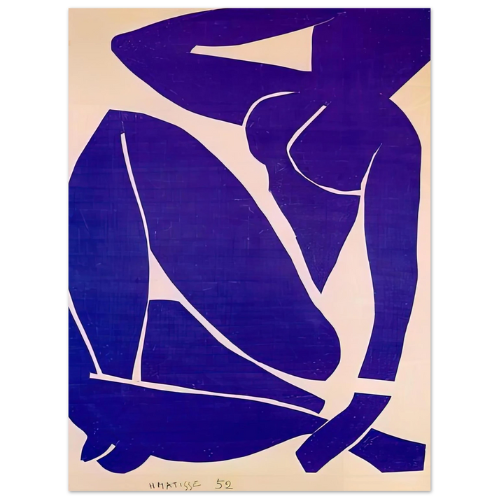 Henri Matisse - BLUE NUDE III 1952  75x100 cm / 30x40inches Fine Art Poster
