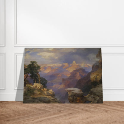 Grand Canyon with Rainbow - Thomas Moran Brushed Aluminum Print - 70x100 cm / 28x40 inches | Thomas Moran Aluminum Print | Thomas Moran Prints