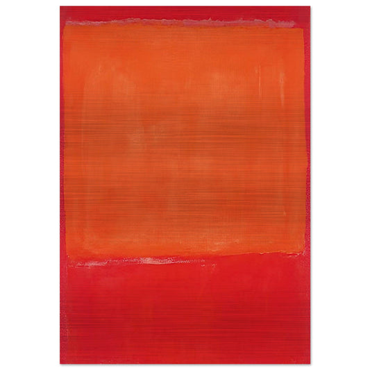 Ochre and Red on Red - 1957 - Mark Rothko Brushed Aluminum Print - 70x100 cm / 28x40 inches | Mark Rothko Aluminum Print | Mark Rothko Prints