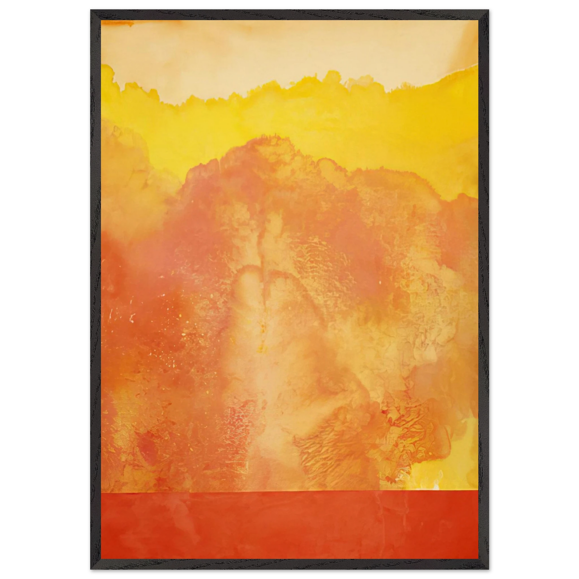 Pathfinder - 1970 - Ronnie Landfield Framed Art Print – Black Wooden Frame - Default Title - -Framed Art Print