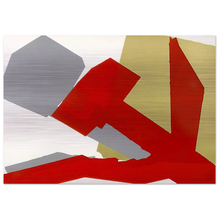 Hammer and Sickle  Special Edition  - Andy Warhol Brushed Aluminum Print - 70x100 cm / 28x40 inches | Andy Warhol Aluminum Print | Andy Warhol Prints