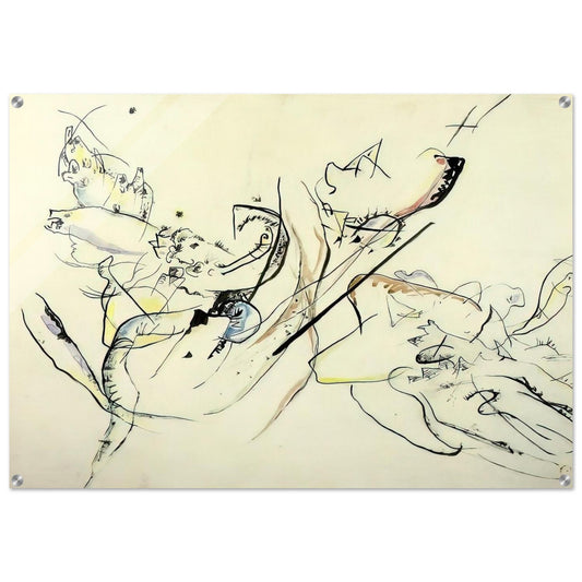 UNTITLED - Wassily Kandinsky Acrylic Print - 70x100 cm / 28x40″ inches