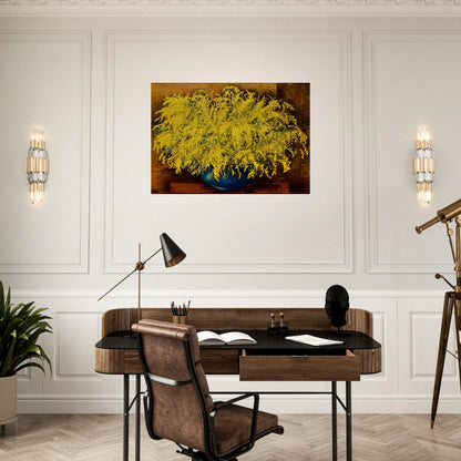 MIMOSAS 1939 - Moise Kisling Brushed Aluminum Print - 70x100 cm / 28x40 inches | Moise Kisling Aluminum Print | Moise Kisling Prints