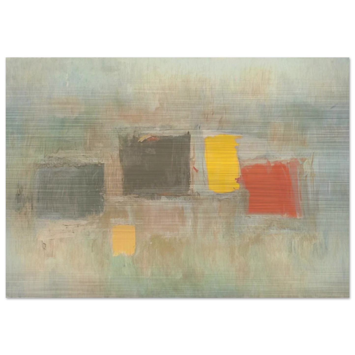 NUMBER 6 1956 - Esteban Vicente Brushed Aluminum Print - 70x100 cm / 28x40 inches | Esteban Vicente Aluminum Print | Esteban Vicente Prints
