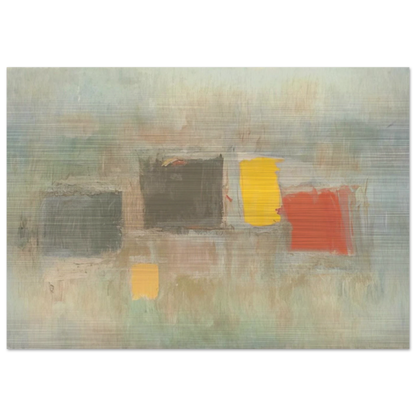 NUMBER 6 1956 - Esteban Vicente Brushed Aluminum Print - 70x100 cm / 28x40 inches | Esteban Vicente Aluminum Print | Esteban Vicente Prints