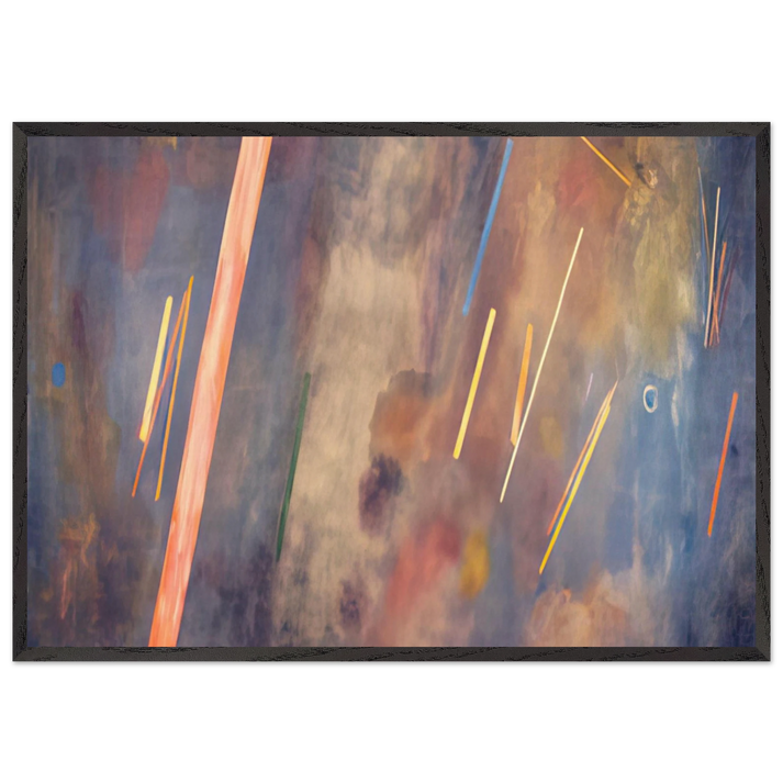 For William Blake - 1968 - Ronnie Landfield 70x100 cm / 28x40 inches Framed Art Print – Black Wooden Frame