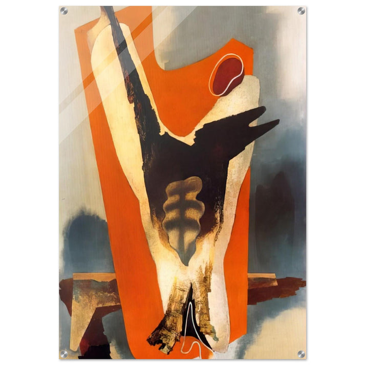 THE FUNERAL OF ROMANTICISM AESTHETIC TRANSFIGURATION 1934 - Enrico Prampolini Acrylic Print - 70x100 cm / 28x40″ inches