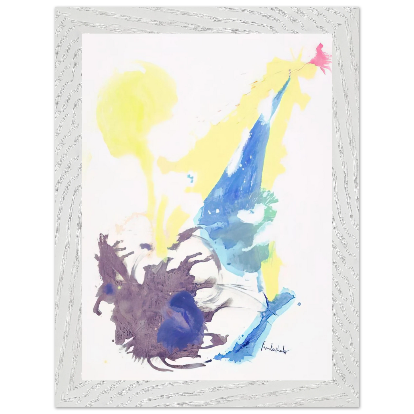 Helen Frankenthaler - Moving Day - 1961 Wall art - 45x60 cm / 18x24 inches - Premium Wooden Framed Poster With Fine Art Paper - Black frame