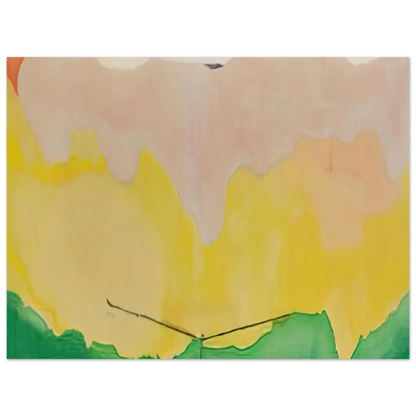 Helen Frankenthaler - Boulevard - 1973 Wall art - 30x40 cm / 12x16 Inches - Premium Wooden Framed Poster With Fine Art Paper - White frame
