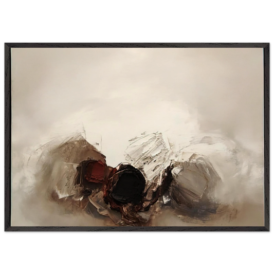 N 300 1960 - Luis Feito Framed Art Print – Black Wooden Frame - Default Title - -Framed Art Print