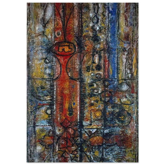 The Magnificent - 1951 - Richard Pousette-Dart Brushed Aluminum Print - 70x100 cm / 28x40 inches | Richard Pousette-Dart Aluminum Print | Richard Pousette-Dart Prints
