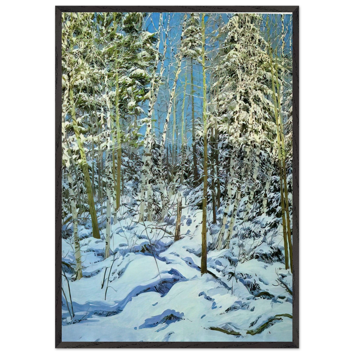 Shadow - Contemporary Realism - Neil Welliver 70x100 cm / 28x40 inches Framed Art Print – Black Wooden Frame