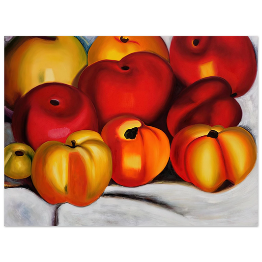 Georgia O'Keeffe - Apple Family II Fine Art Poster - 13x18 cm / 5x7 inches
