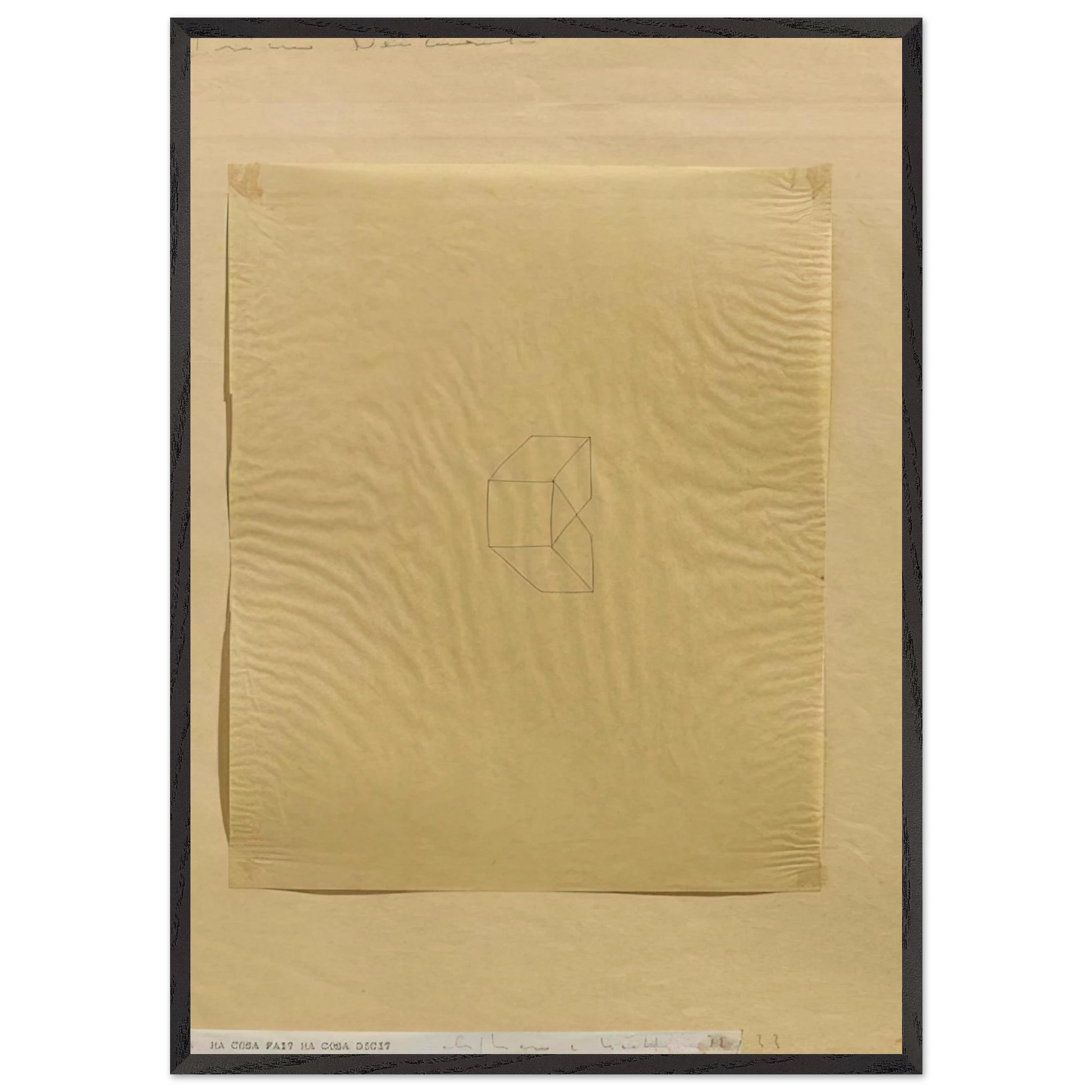 MA COSA FAI MA COSA DICI 1972 - Alighiero Boetti Framed Art Print – Black Wooden Frame - Default Title - -Framed Art Print