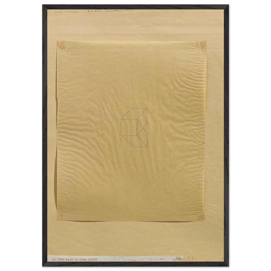 MA COSA FAI MA COSA DICI 1972 - Alighiero Boetti Framed Art Print – Black Wooden Frame - Default Title - -Framed Art Print