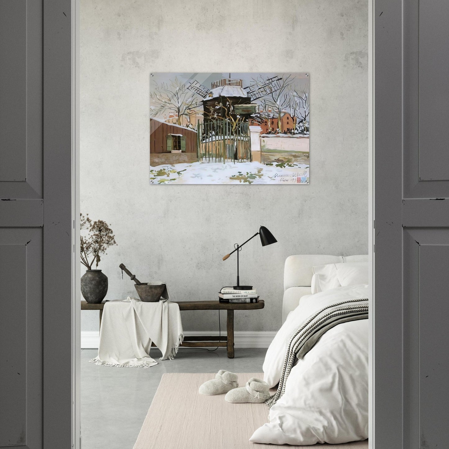 MOULIN DE LA GALETTE 2 - Maurice Utrillo Acrylic Print - 70x100 cm / 28x40″ inches | Maurice Utrillo Wall Art | Maurice Utrillo Prints