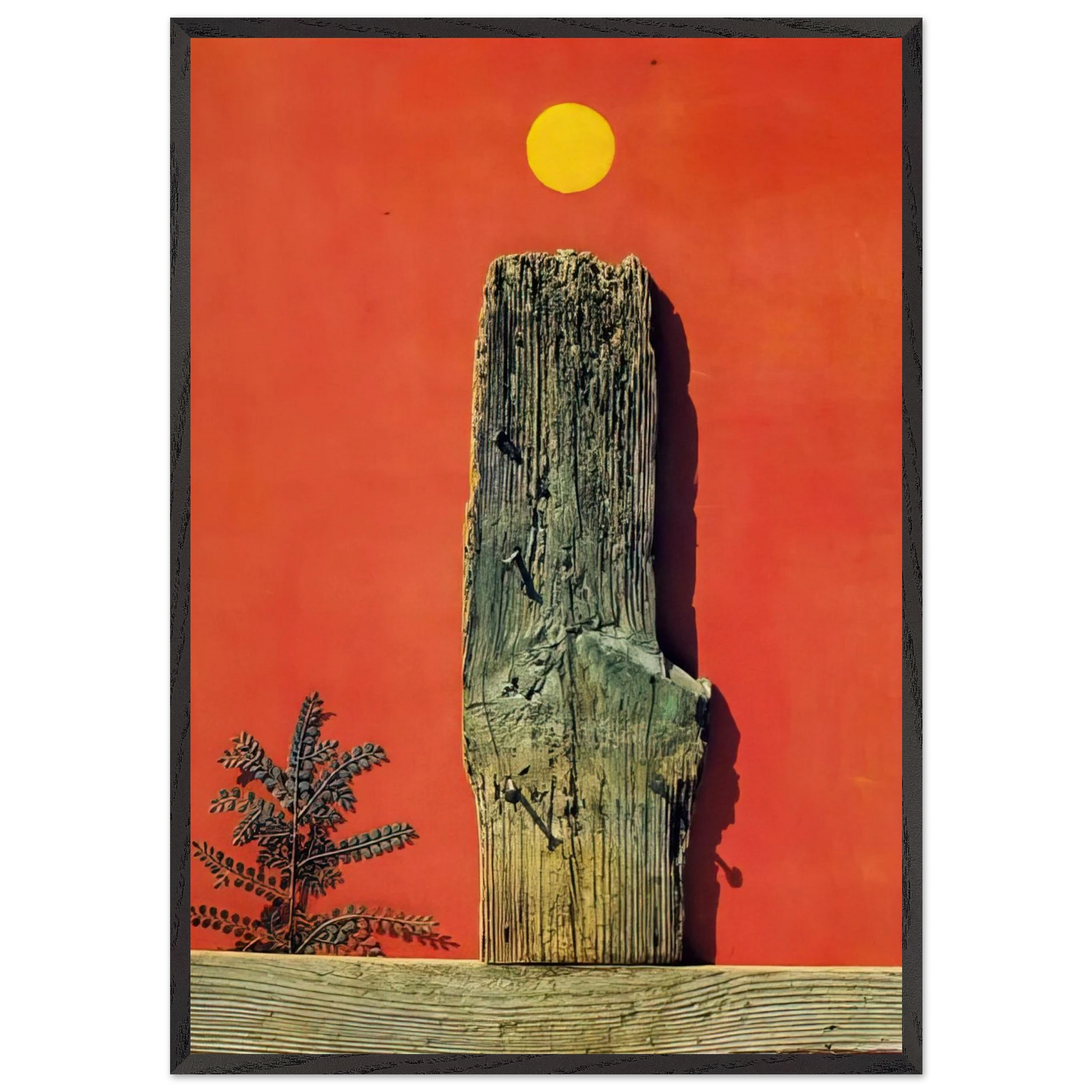 Red Forest - Max Ernst Framed Art Print – Black Wooden Frame - Default Title - -Framed Art Print