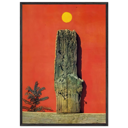 Red Forest - Max Ernst Framed Art Print – Black Wooden Frame - Default Title - -Framed Art Print