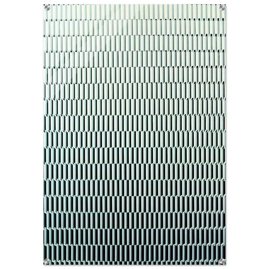 4 trames de tirets pivotées sur un côté - 1971 - Francois Morellet Acrylic Print - 70x100 cm / 28x40″ inches | Francois Morellet Wall Art | Francois Morellet Prints