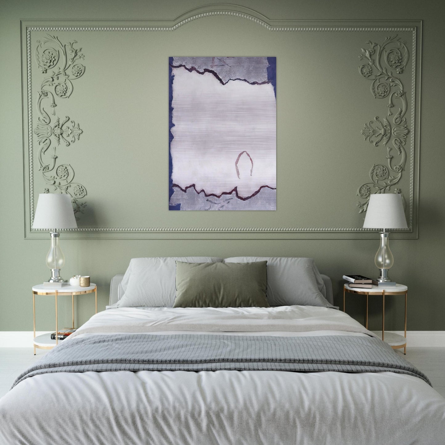 Edge of White Dawn #1 - 1982 - Theodoros Stamos Brushed Aluminum Print - 70x100 cm / 28x40 inches | Theodoros Stamos Aluminum Print | Theodoros Stamos Prints