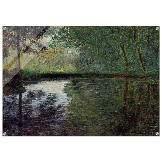 The Pond at Montgeron 2 - claude monet Acrylic Print - 70x100 cm / 28x40″ inches