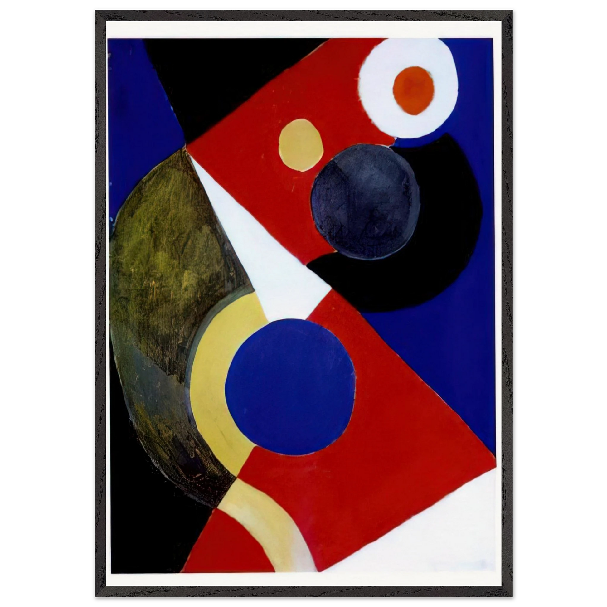 RHYTHM COLOUR 2 - Sonia Delaunay Framed Art Print – Black Wooden Frame - Default Title - -Framed Art Print