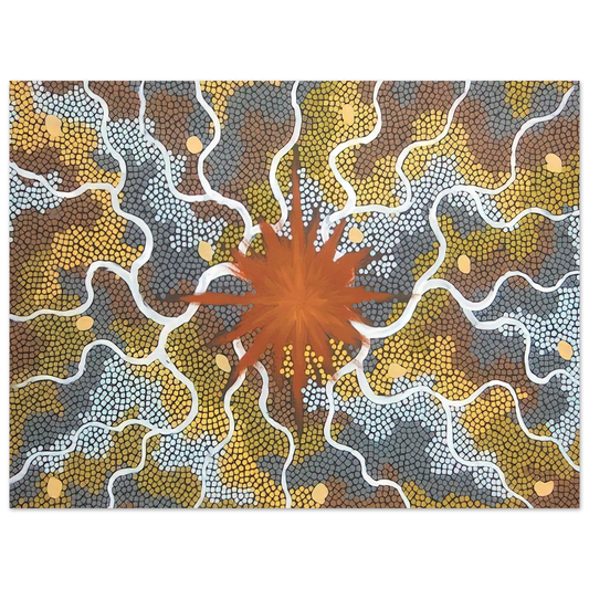 Clifford Possum Tjapaltjarri - Creation, Lightning Dreaming - 1993 Fine Art Poster - Default Title