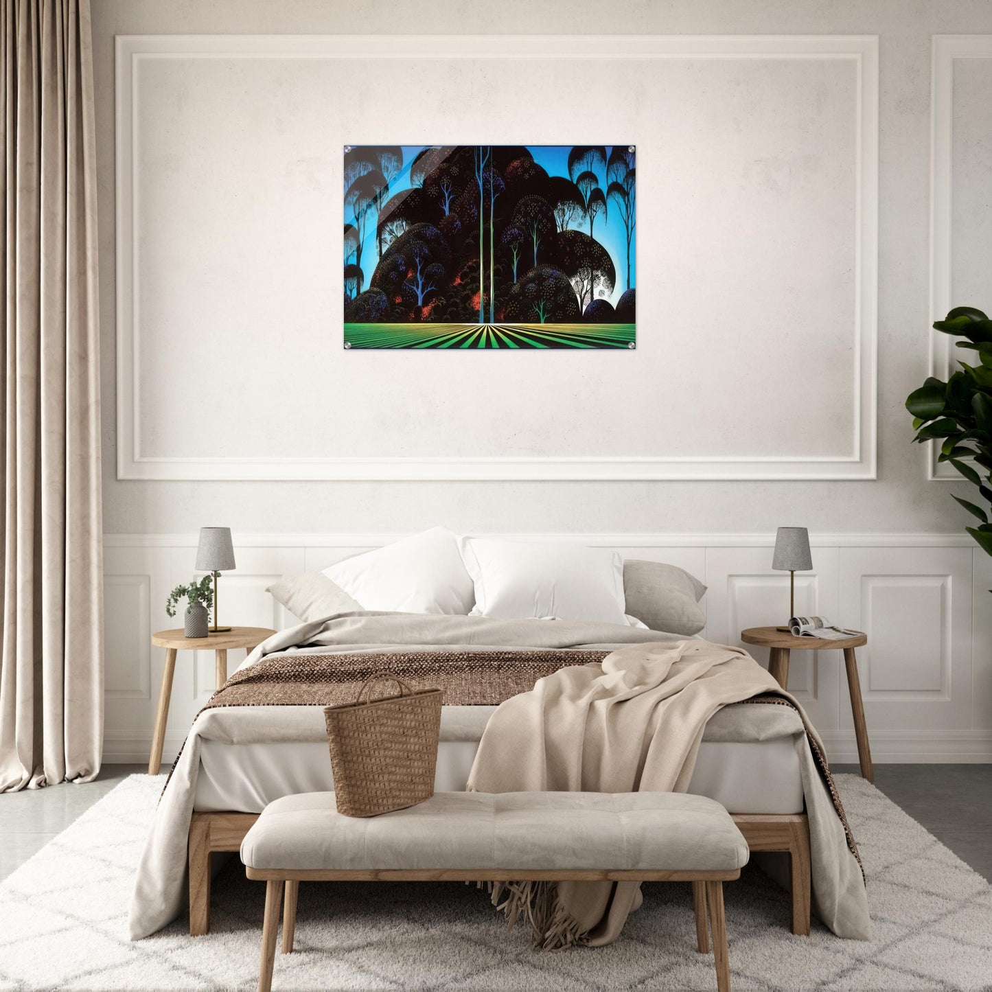 Forest Bouquet - Eyvind Earle Acrylic Print - 70x100 cm / 28x40″ inches | Eyvind Earle Wall Art | Eyvind Earle Prints