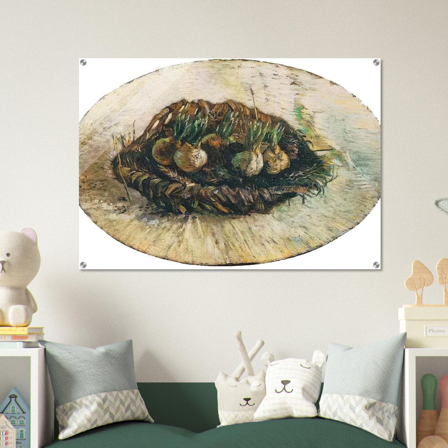 Basket of Sprouting Bulbs - Vincent van Gogh Acrylic Print - 70x100 cm / 28x40″ inches