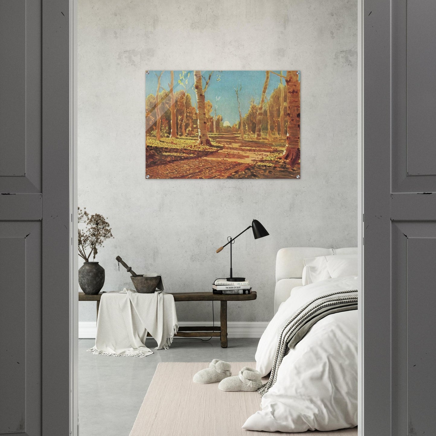 A Birch Grove - Arkhyp Kuindzhi Acrylic Print - 70x100 cm / 28x40″ inches | Arkhyp Kuindzhi Wall Art | Arkhyp Kuindzhi Prints