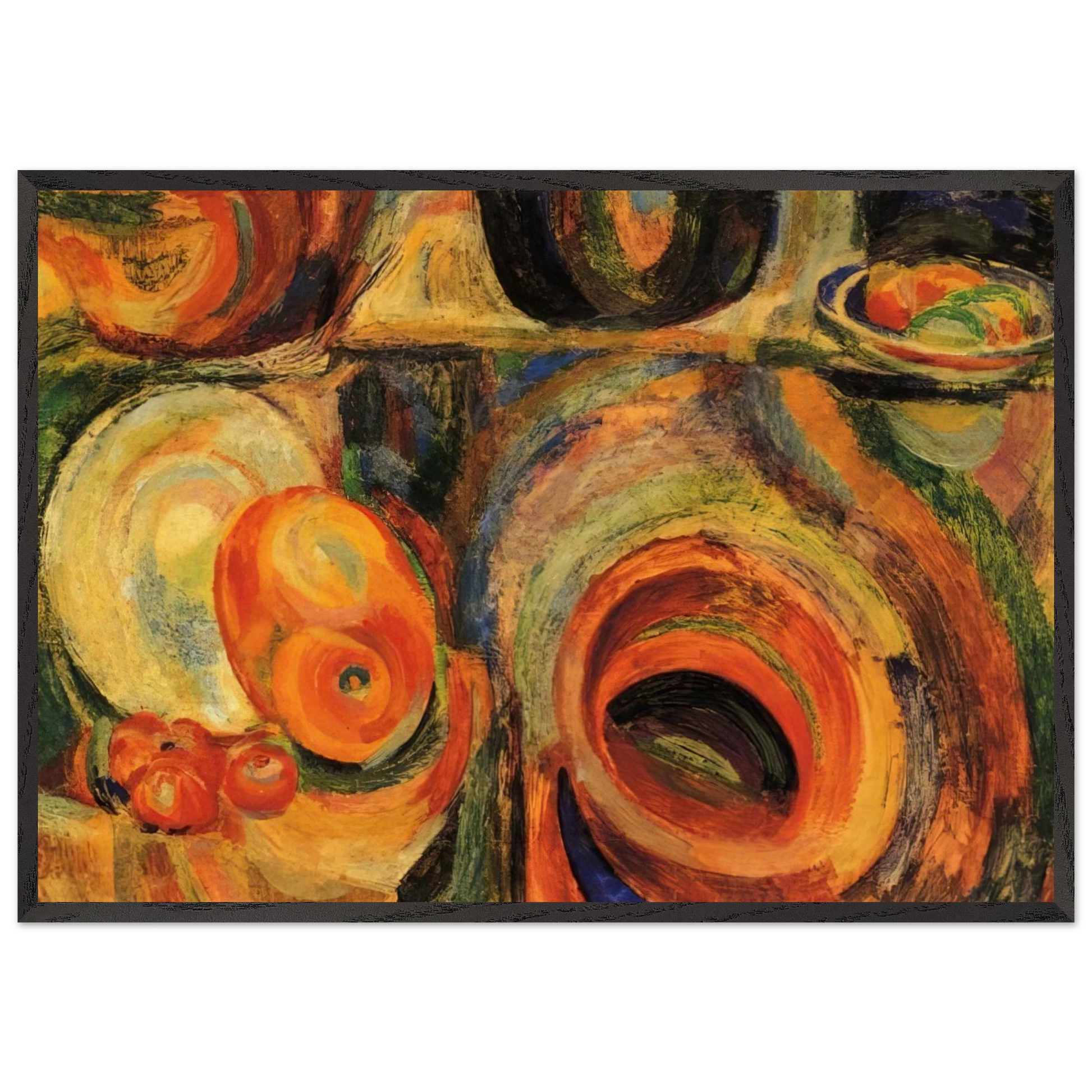 PORTUGESE STILL LIFE - Sonia Delaunay Framed Art Print – Black Wooden Frame - Default Title - -Framed Art Print