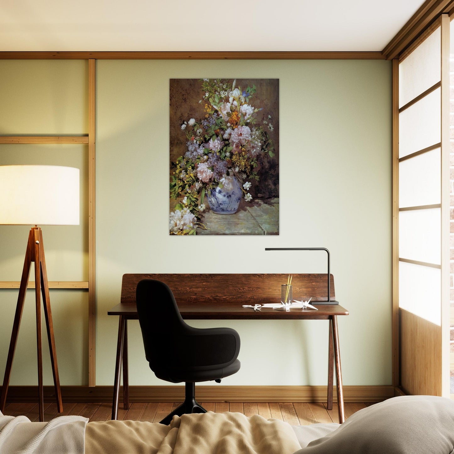 Spring Bouquet - Pierre-Auguste Renoir Brushed Aluminum Print - 70x100 cm / 28x40 inches | Pierre-Auguste Renoir Aluminum Print | Pierre-Auguste Renoir Prints