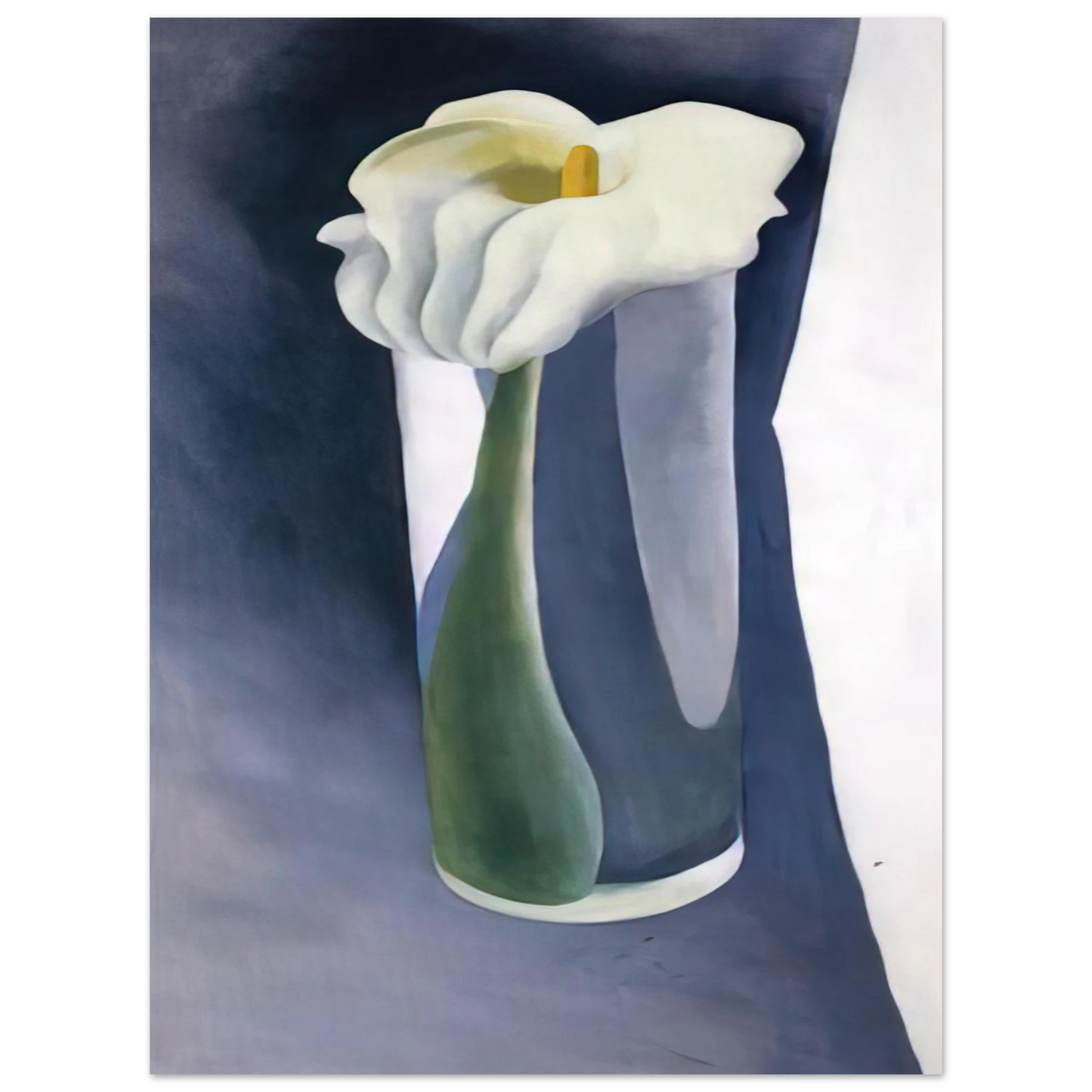 Georgia O'Keeffe - Calla Lily in Tall Glass Fine Art Poster - 13x18 cm / 5x7 inches