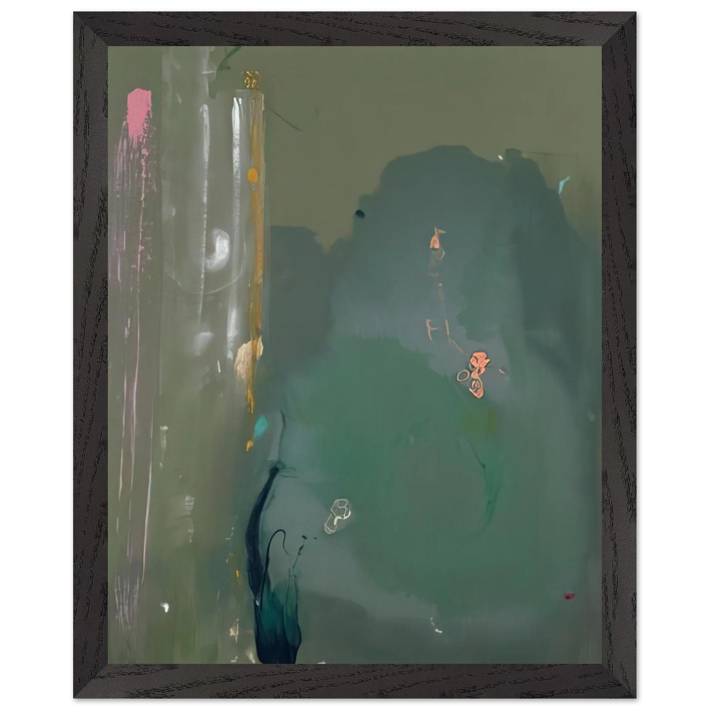 Helen Frankenthaler - CÃ´te d Argent - 1980 Wall art - 50x70 cm / 20x28 inches - Premium Wooden Framed Poster With Fine Art Paper - Wood frame