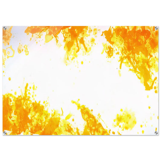 Spleen  Yellow  - Sam Francis Acrylic Print - 70x100 cm / 28x40″ inches | Sam Francis Wall Art | Sam Francis Prints