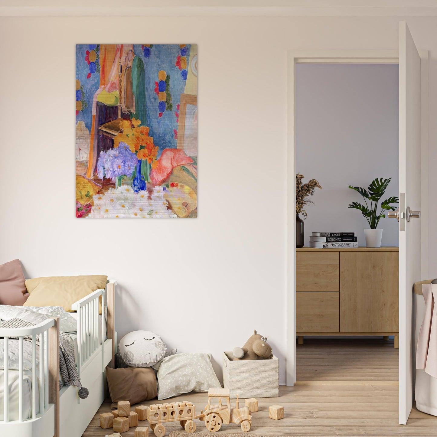 Mario De Andrade's Daisies - Tarsila do Amaral Brushed Aluminum Print - 70x100 cm / 28x40 inches | Tarsila do Amaral Aluminum Print | Tarsila do Amaral Prints