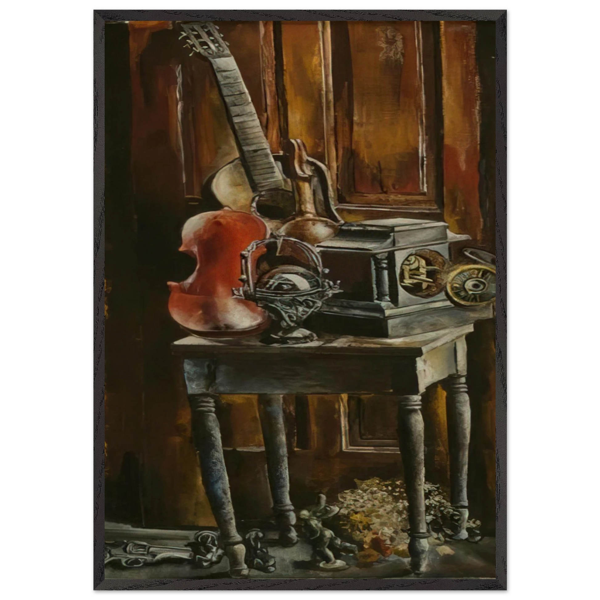 THIS ICHNOLITE OF MINE - Ivan Albright Framed Art Print – Black Wooden Frame - Default Title - -Framed Art Print