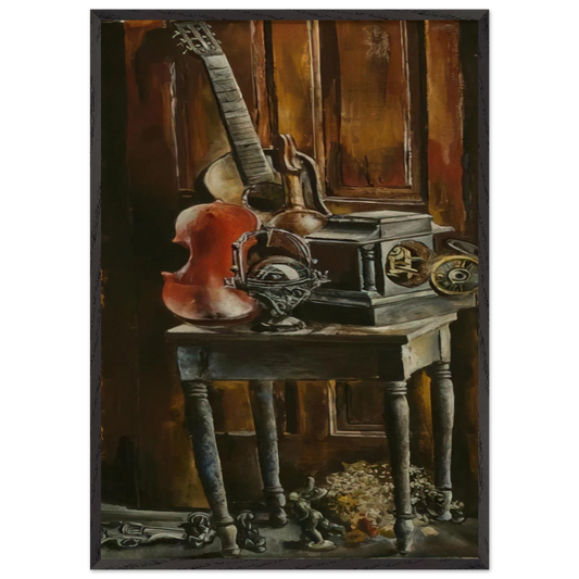 THIS ICHNOLITE OF MINE - Ivan Albright Framed Art Print – Black Wooden Frame - Default Title - -Framed Art Print