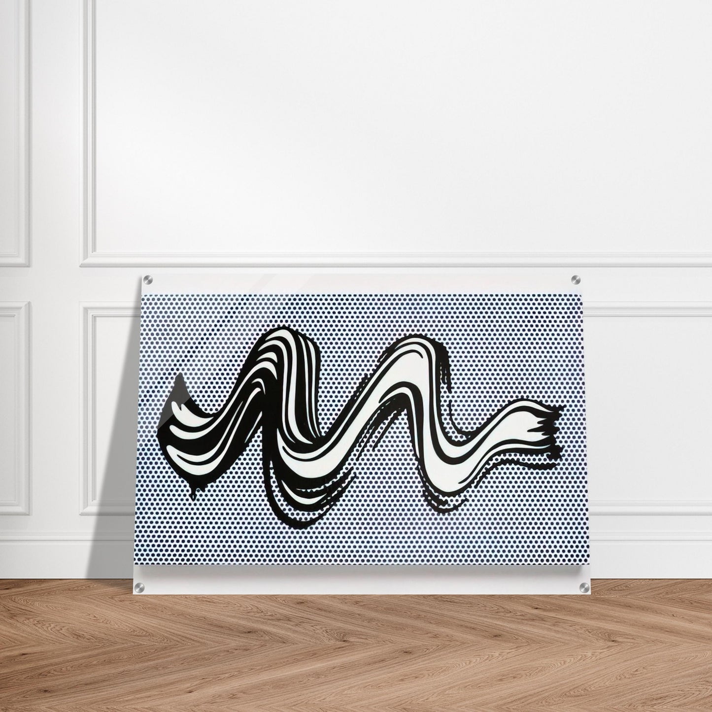 BRUSHSTROKE 1965 - Roy Lichtenstein Acrylic Print - 70x100 cm / 28x40″ inches | Roy Lichtenstein Wall Art | Roy Lichtenstein Prints