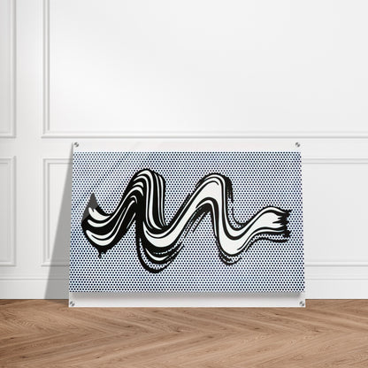 BRUSHSTROKE 1965 - Roy Lichtenstein Acrylic Print - 70x100 cm / 28x40″ inches | Roy Lichtenstein Wall Art | Roy Lichtenstein Prints