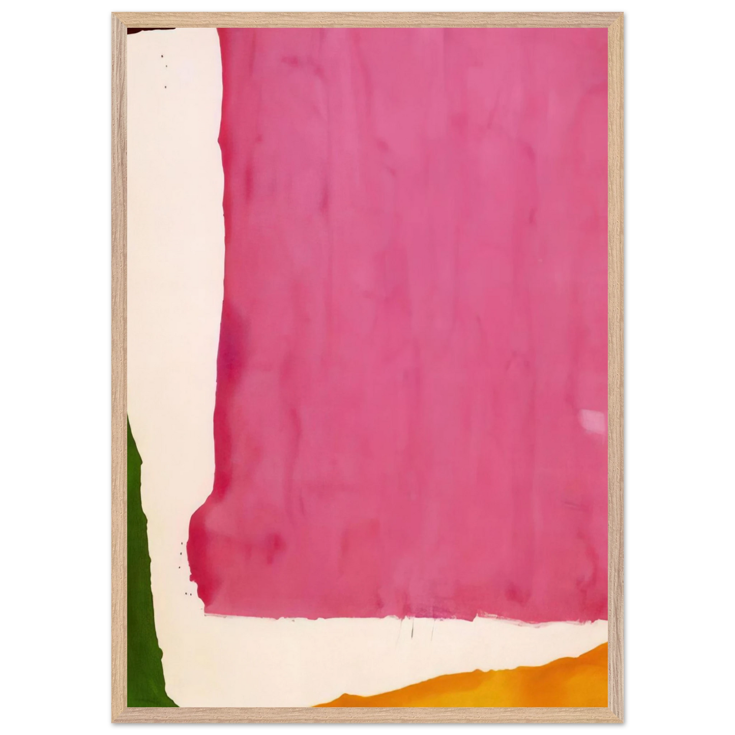 Helen Frankenthaler - Mauve District - 1966 Wall art - 30x45 cm / 12x18 inches - Premium Wooden Framed Poster With Fine Art Paper - Black frame